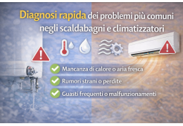 Diagnosi rapida dei problemi più comuni negli scaldabagni e climatizzatori